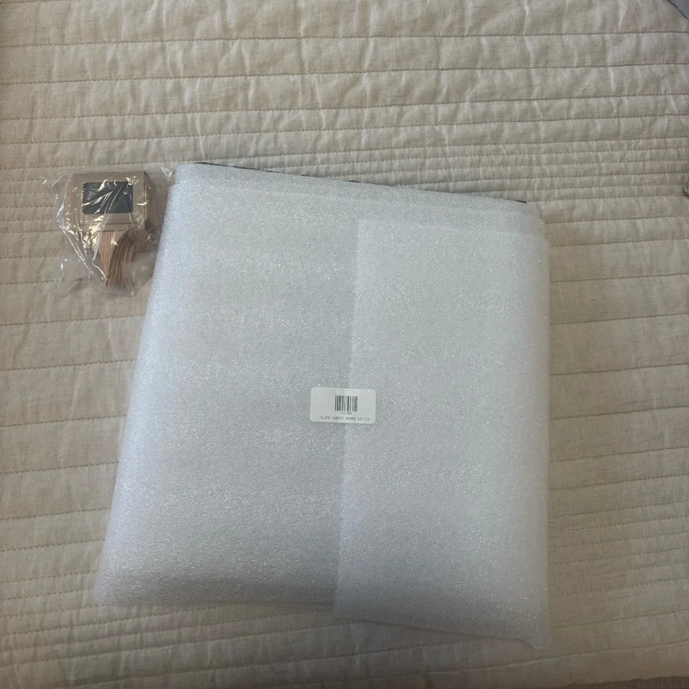 Crate & Barrel Black Cheese Board & Markers